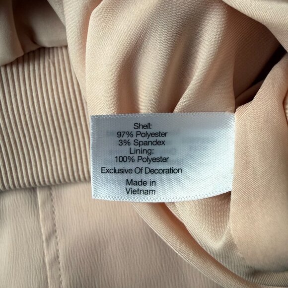 Lane Bryant Jacket Sateen Lace Soft Bomber Blush Pink Black Women’s Size 18/20 - Picture 5 of 6